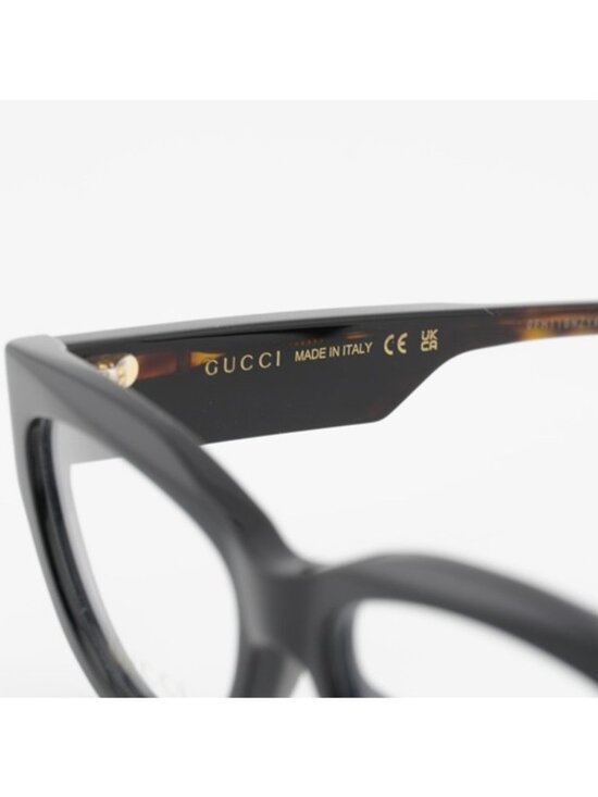 Gucci GG1665O 001 Eyeglasses Black 50mm Cat Eye Frame main image 11